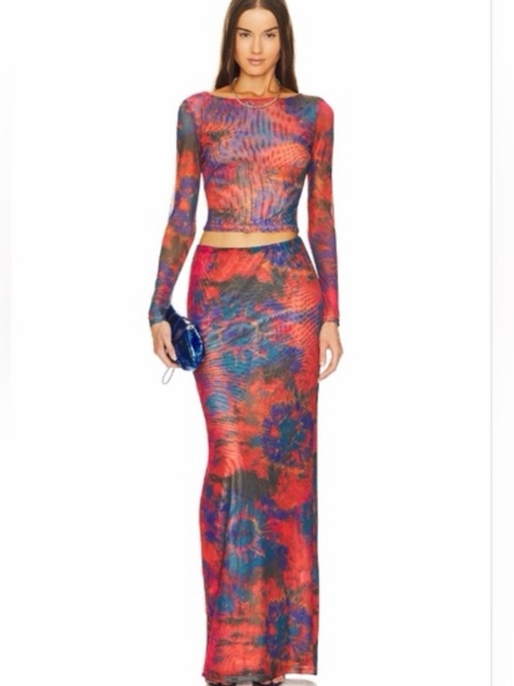 RONNY KOBO Vera tie dye Maxi Set NWT